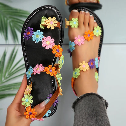 Embroidered Sandals