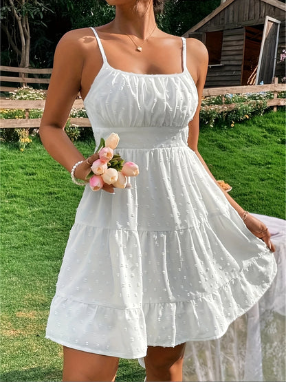 Swiss dot Mini Dress