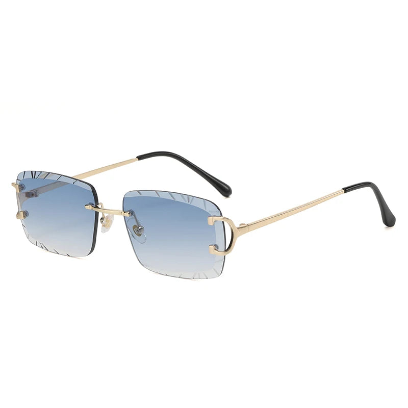 Diamond Rimless Sunglasses