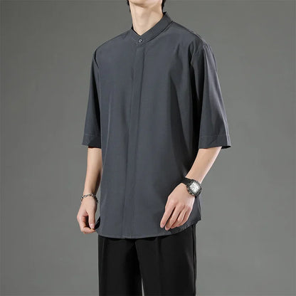 Mandarin Collar Shirt