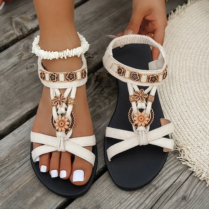 Floral Strap Sandals