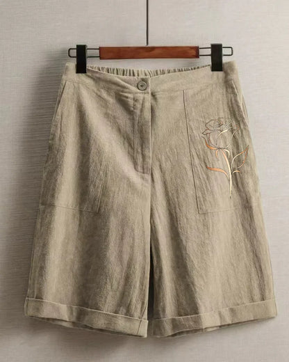 Linen Rose Shorts