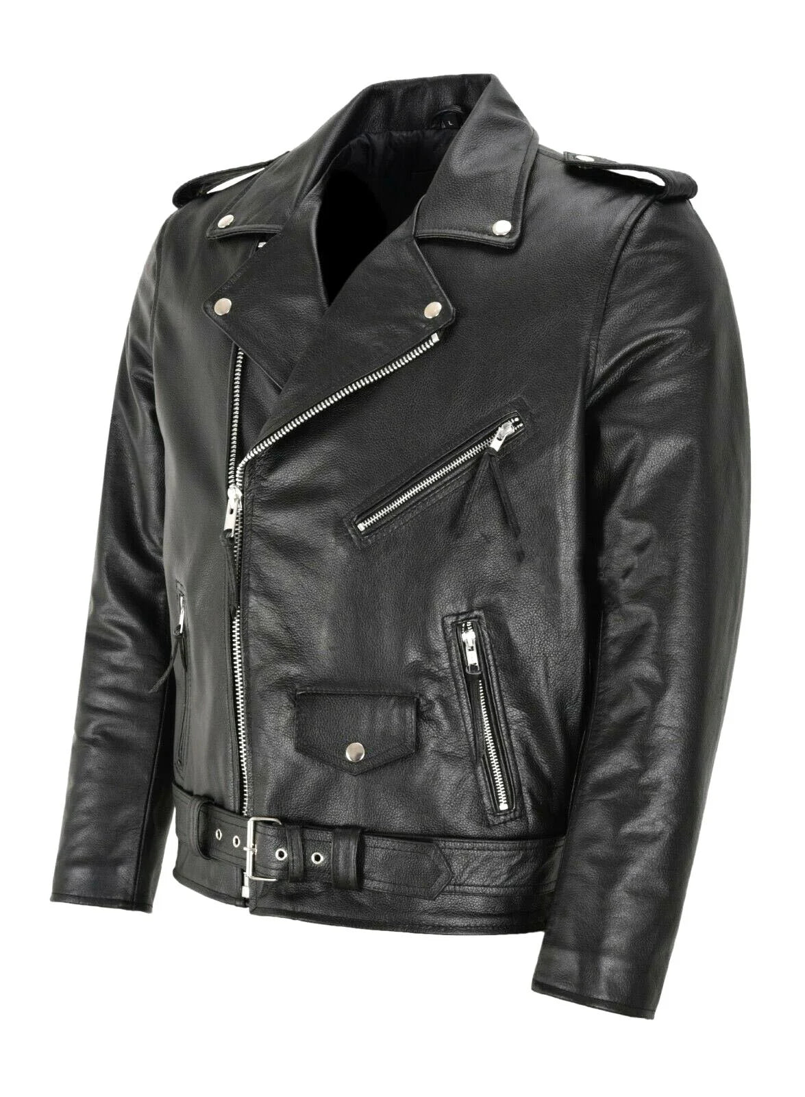 Belted Biker Jacket