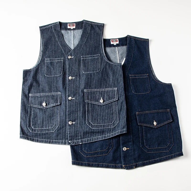 Denim Utility Vest