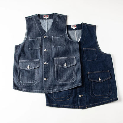 Denim Utility Vest