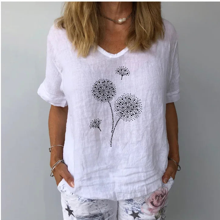 Cotton Linen Blouse