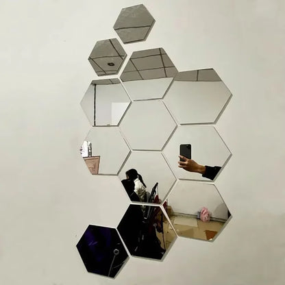 Hexagon Mirror Decals