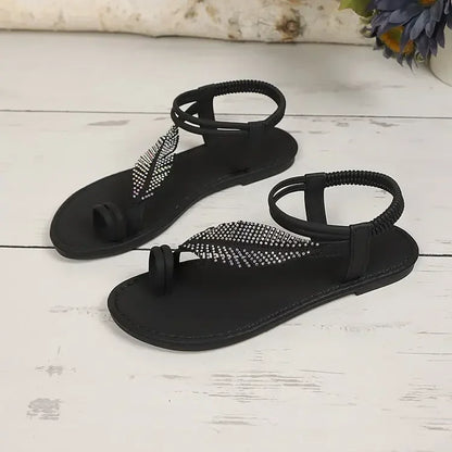 Leaf Toe-Ring Sandals