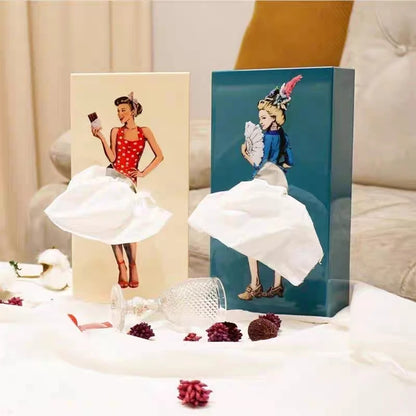 Woman Tissue Box