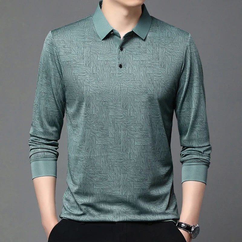Wood Print Polo