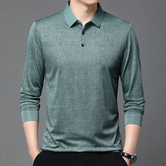 Wood Print Polo