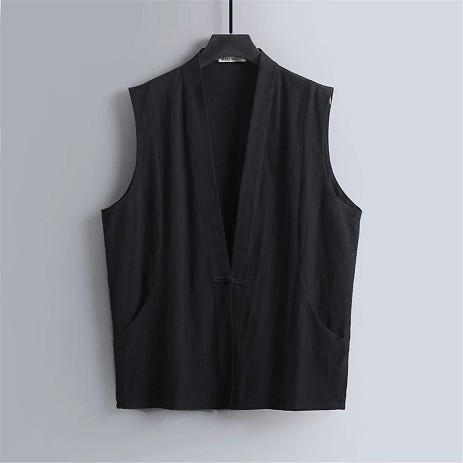 Tang frog-knot closure Vest