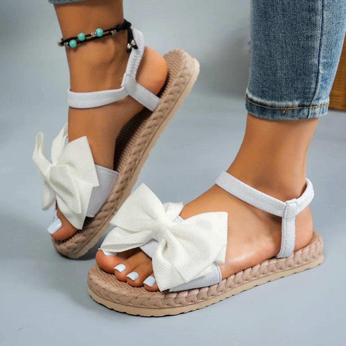 Bow Slingback Sandals