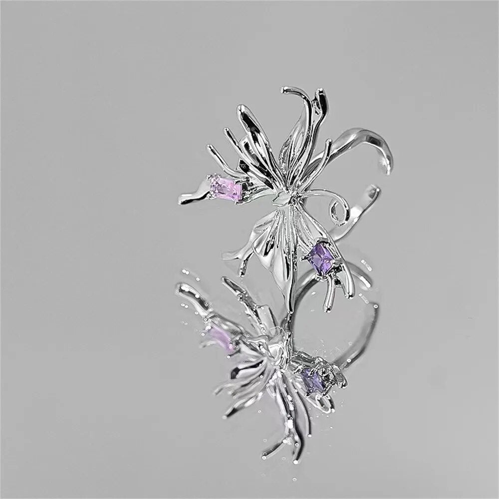 Liquid Metal Butterfly Ring