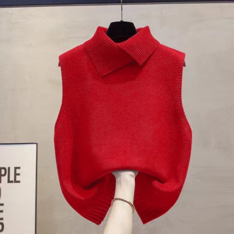 Collared Knit Vest