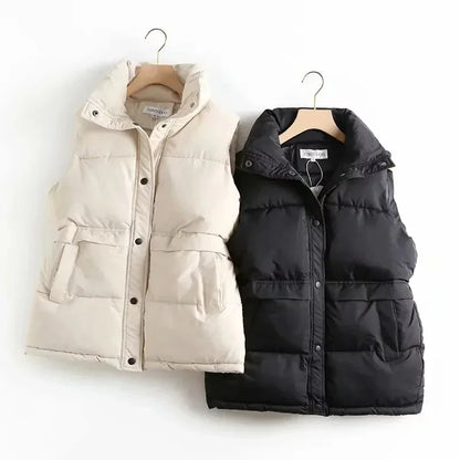 Drawstring Padded Vest