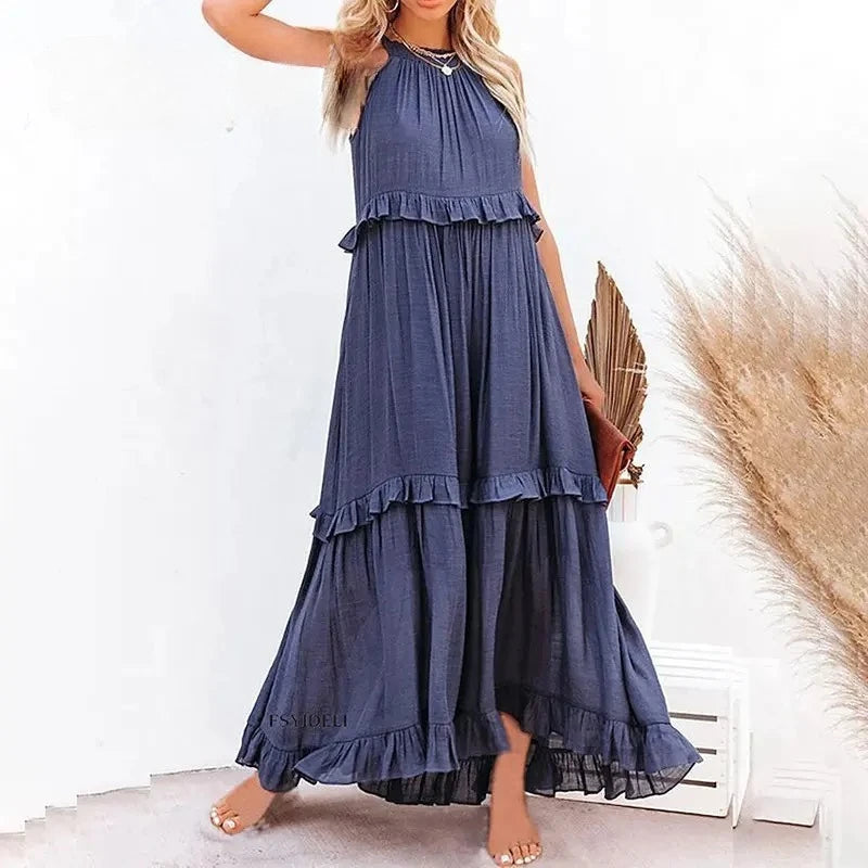 Halter neck Maxi Dress