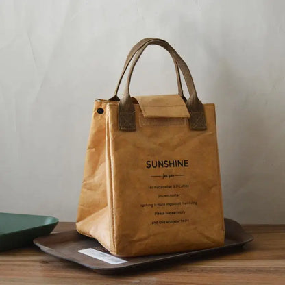 Insulated Paper Lunch Bag