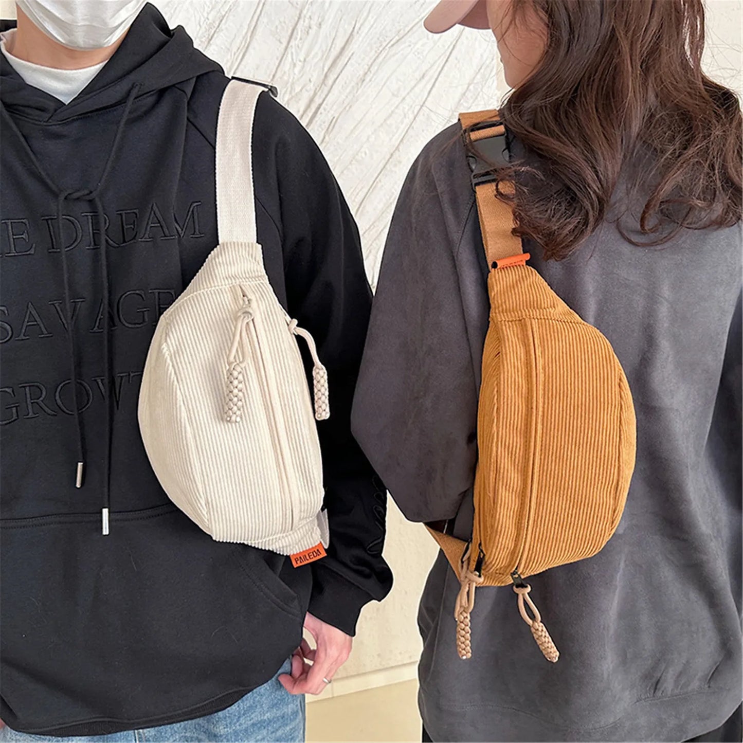 Belt Corduroy Bag
