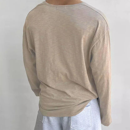 Cotton Pullover Henley