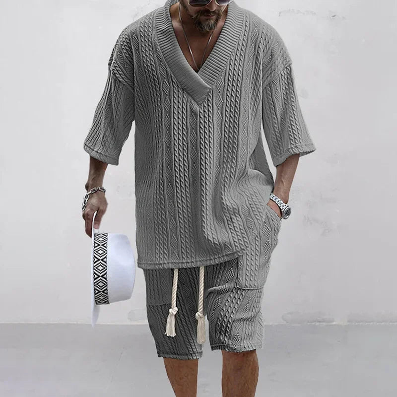 Two-piece Cable Knit Set