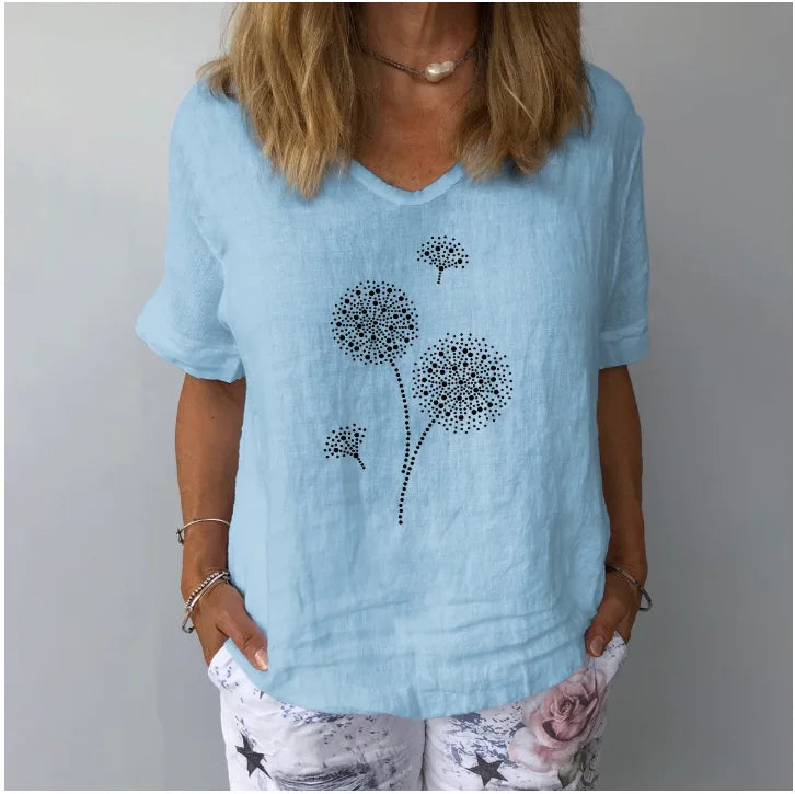 Cotton Linen Blouse