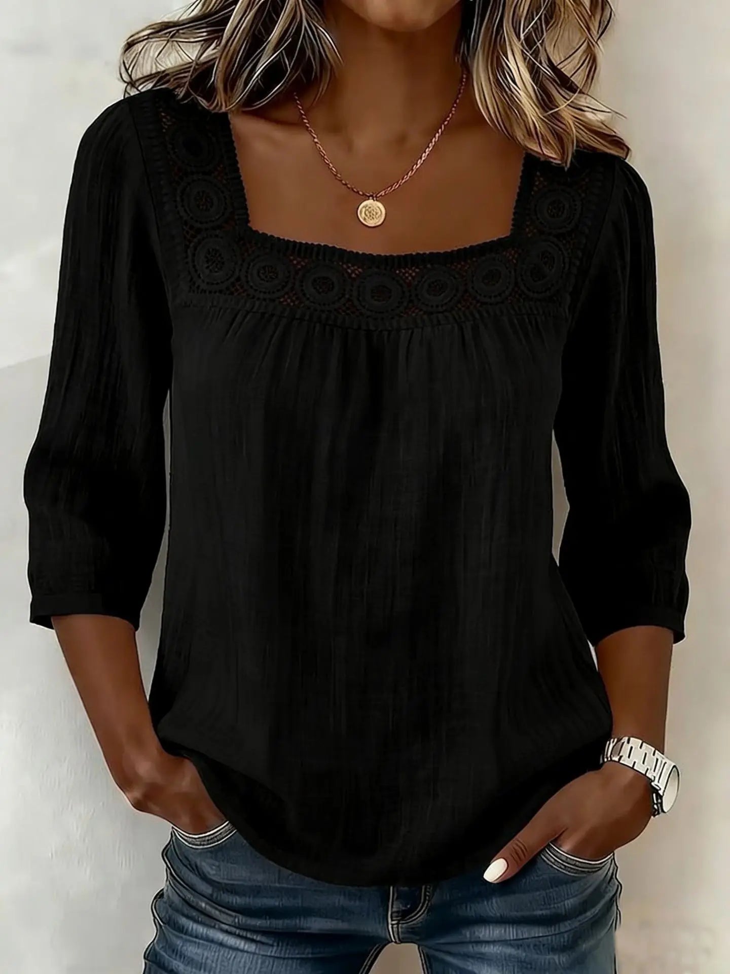Cotton Lace Blouse