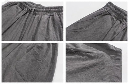 Drop-crotch Wide-leg Trousers