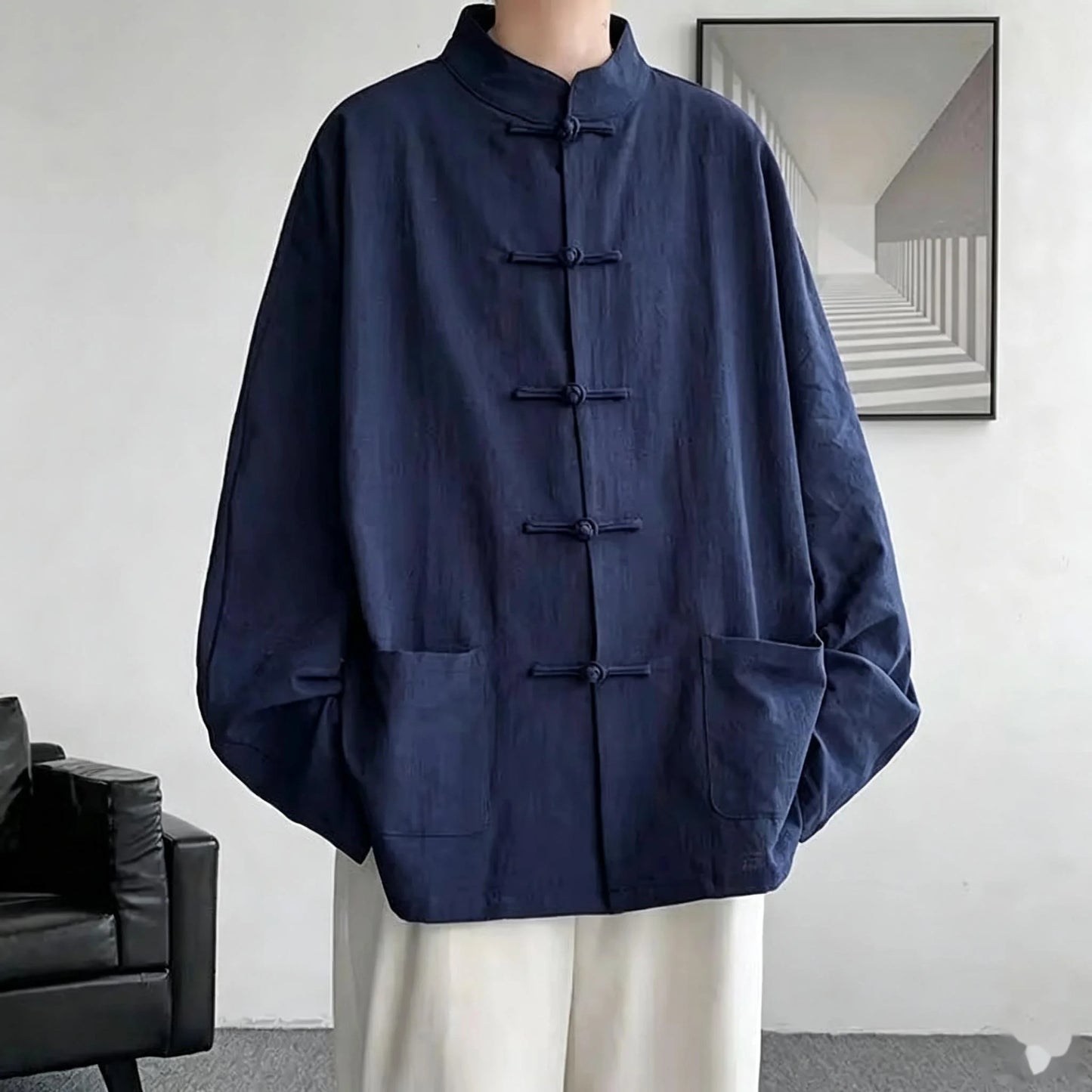 Stand-Collar Shirt