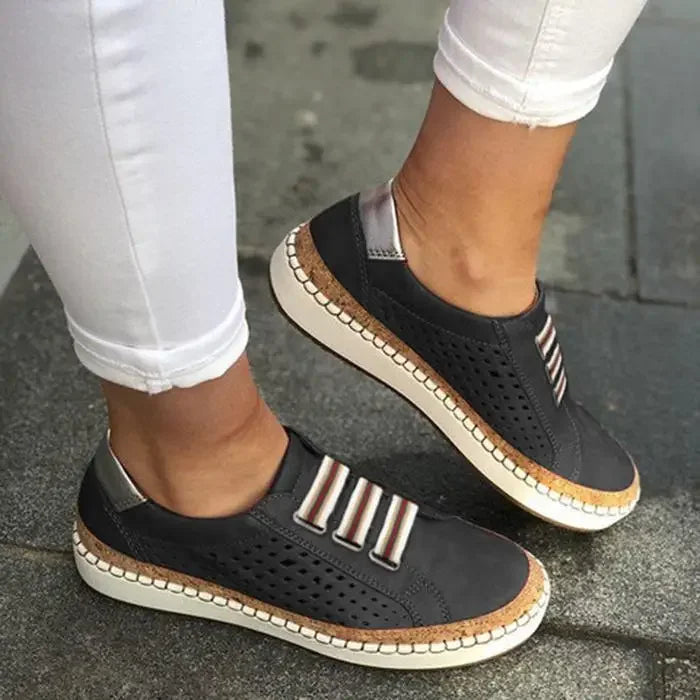 Perforated Slip-On Sneakers