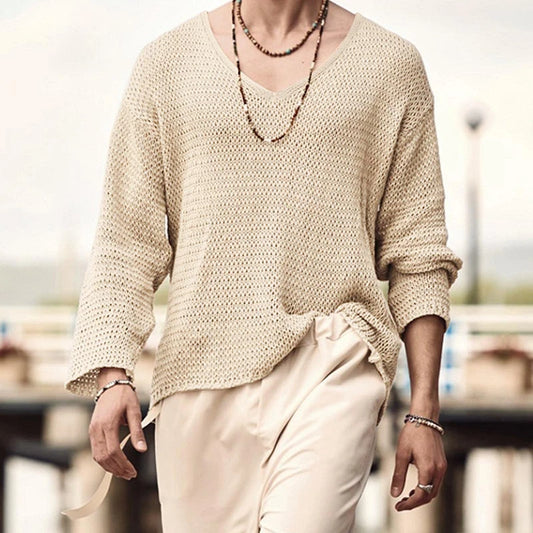 Oversized V-Neck Knit
