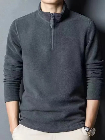 Fleece Quarter Zip Polo