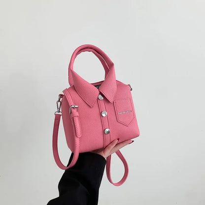 Shirt-Style Crossbody Bag