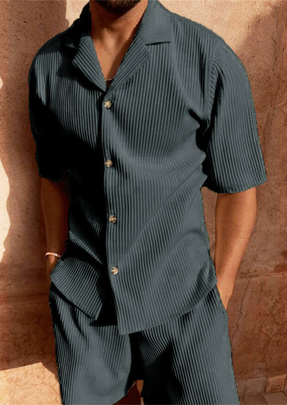 Two-piece Pleated Set