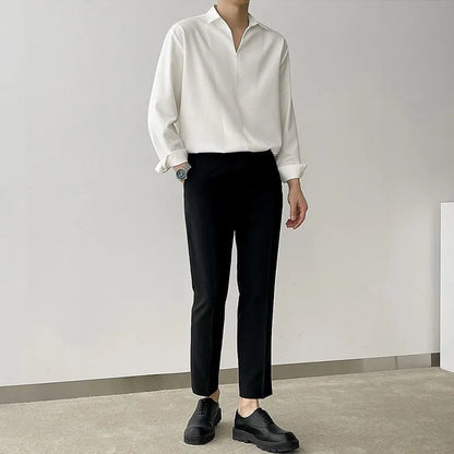 Oversized Korean Button-up