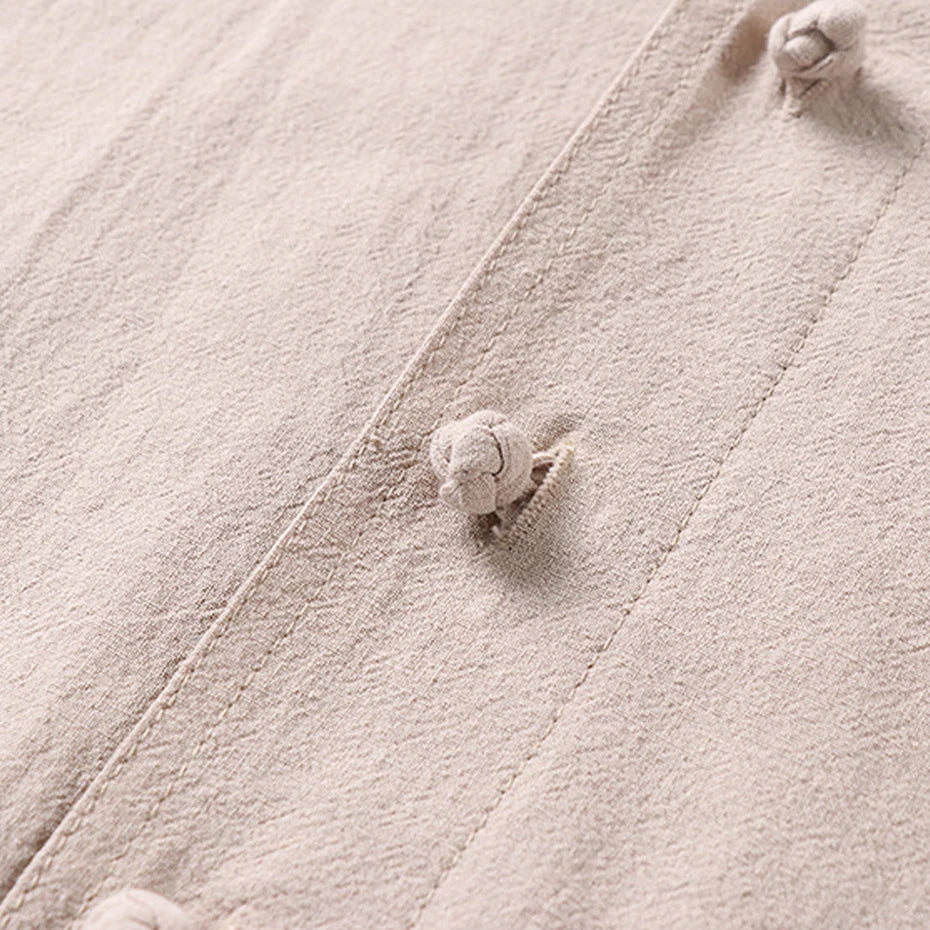 Linen cotton Kimono-style Shirt