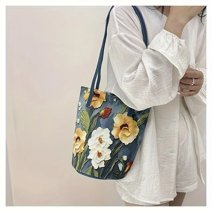 Floral Bucket Bag