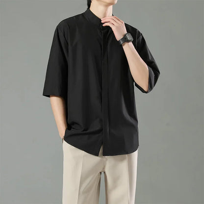 Mandarin Collar Shirt