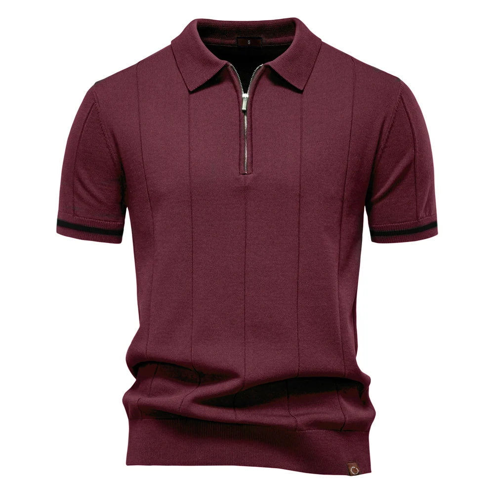 Quarter-zip Knit Polo