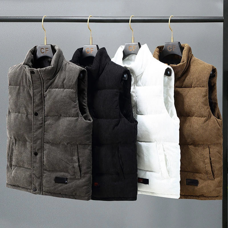 Corduroy Zip Vest