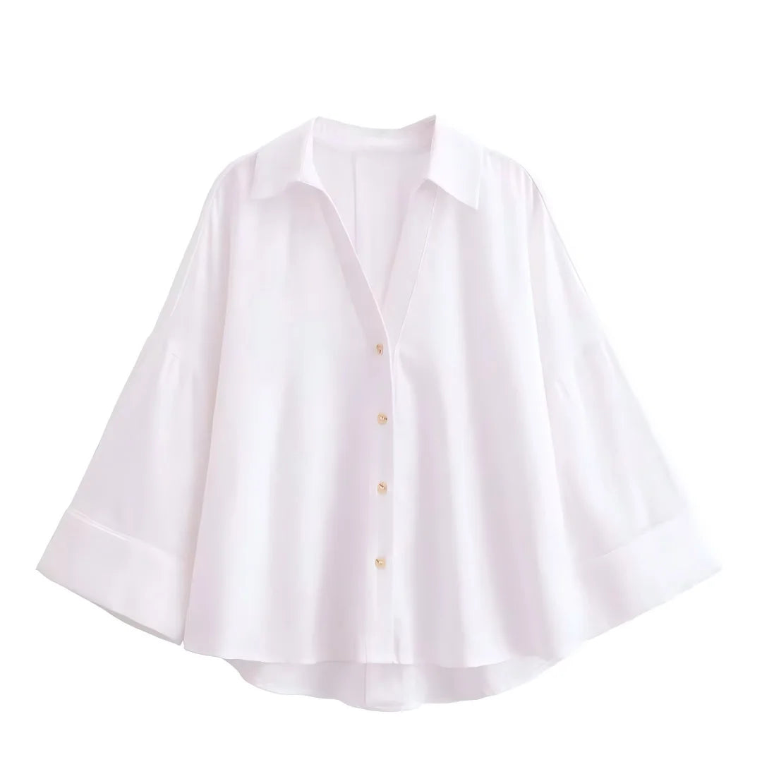 Oversized Cropped Shirt