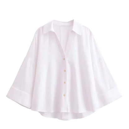 Oversized Cropped Shirt