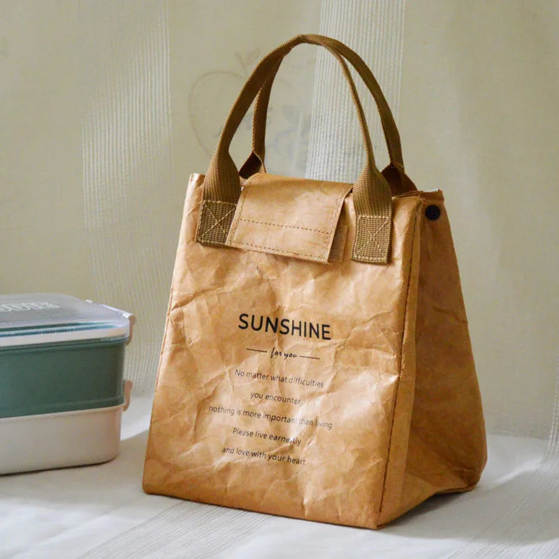 Insulated Paper Lunch Bag