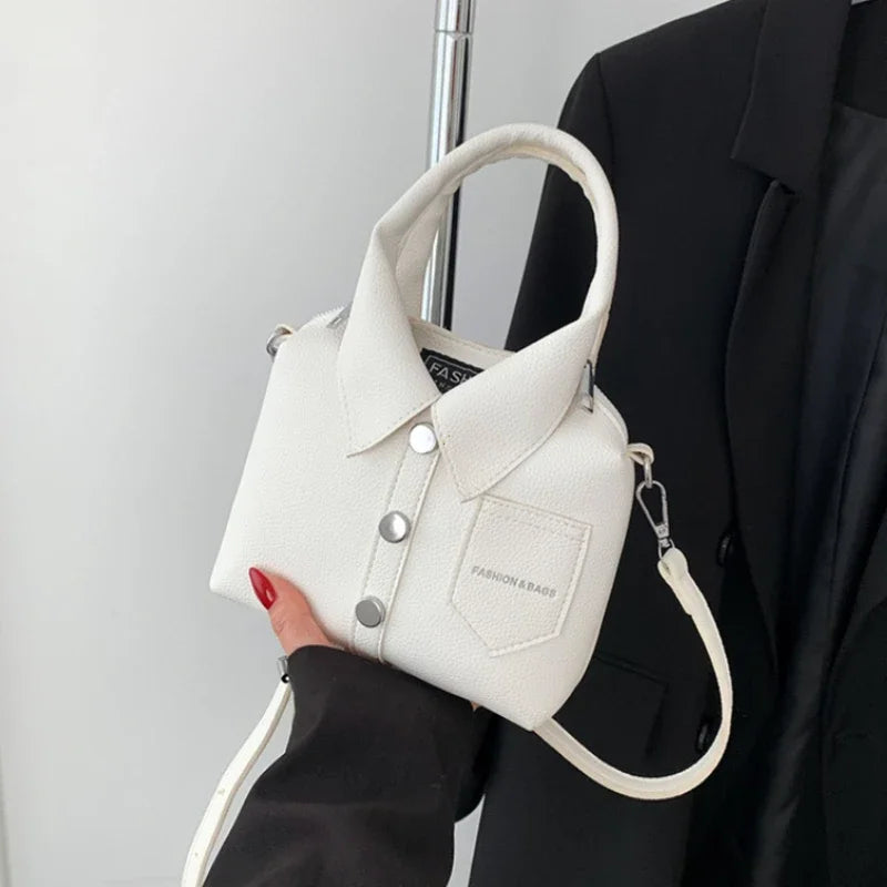Shirt-Style Crossbody Bag