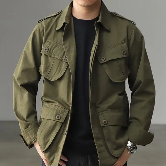 Multi-Pocket Military Jacket