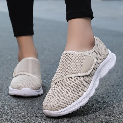 Wide-Fit Mesh Walking Shoes
