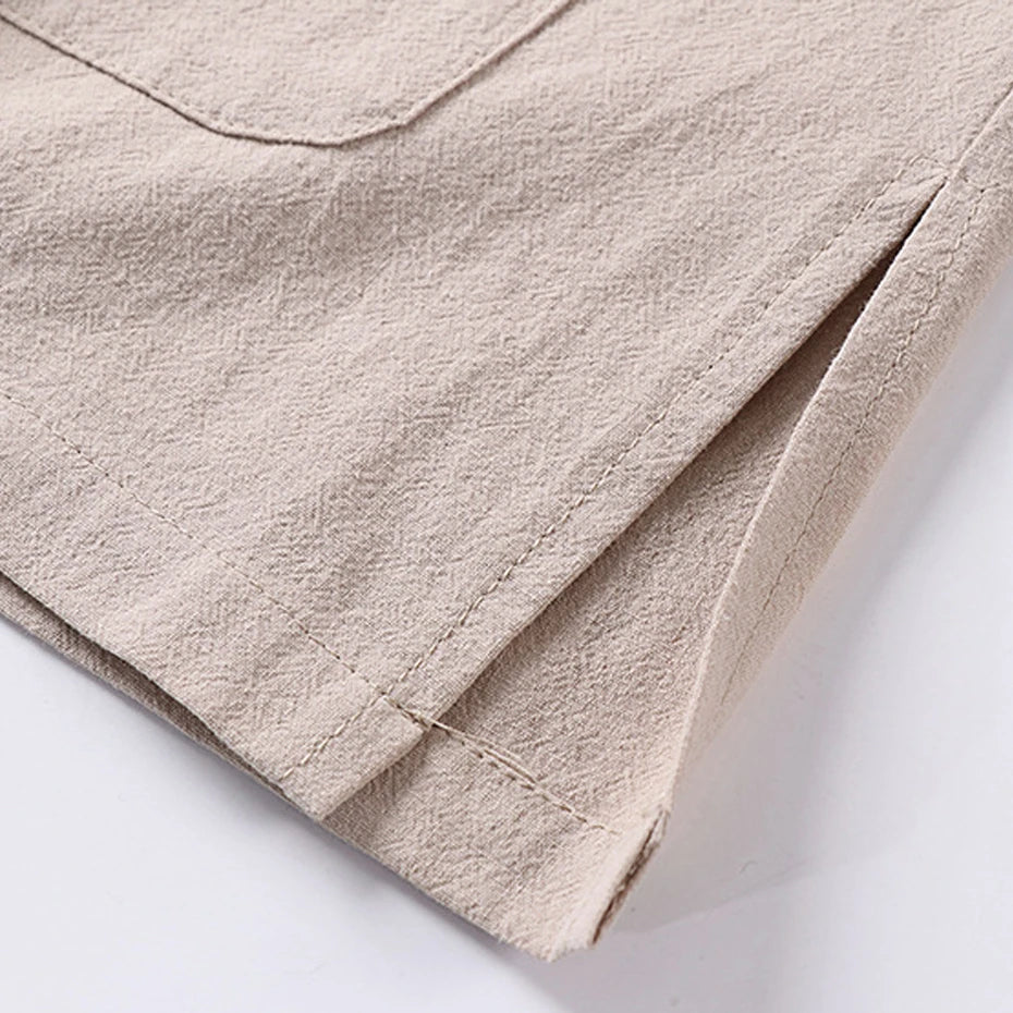 Linen cotton Kimono-style Shirt
