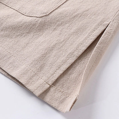 Linen cotton Kimono-style Shirt
