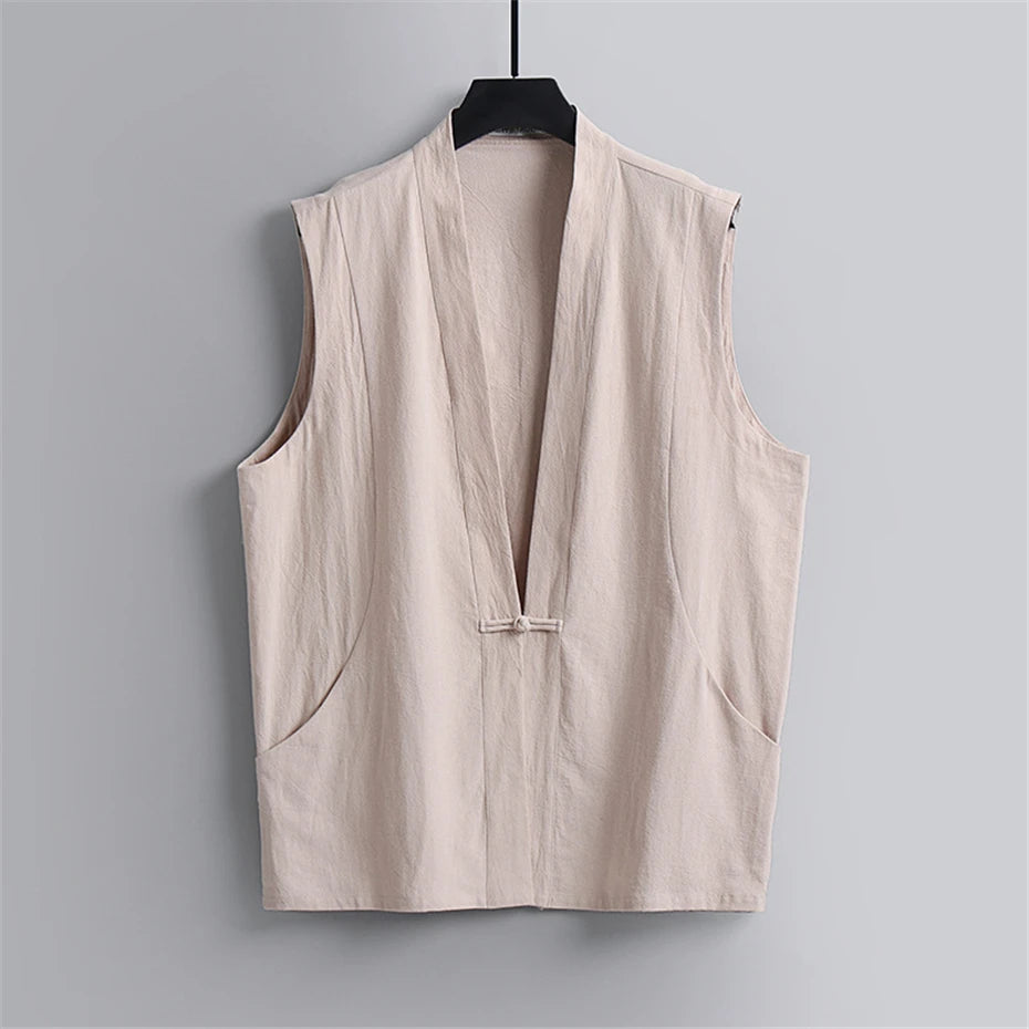Tang frog-knot closure Vest