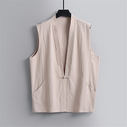 Tang frog-knot closure Vest